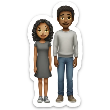 Brother and sister sticker