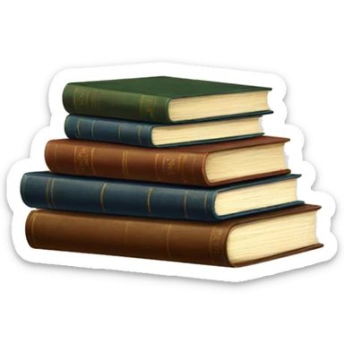 Vintage Book Stack sticker
