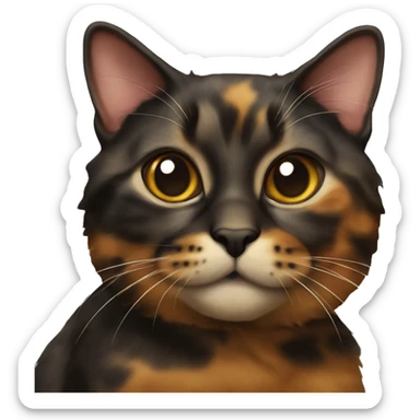 tortoiseshell cat sticker