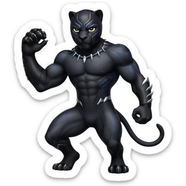 pantera negra sticker
