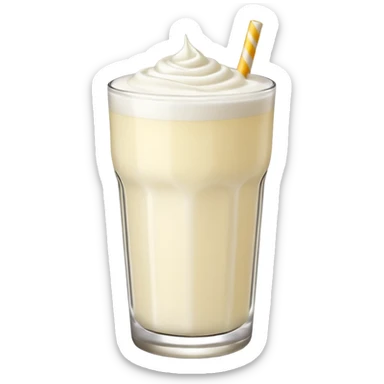 Lassi white coloured with punjabi touch on a glass without any extras sticker