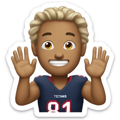 Texans clapping sticker