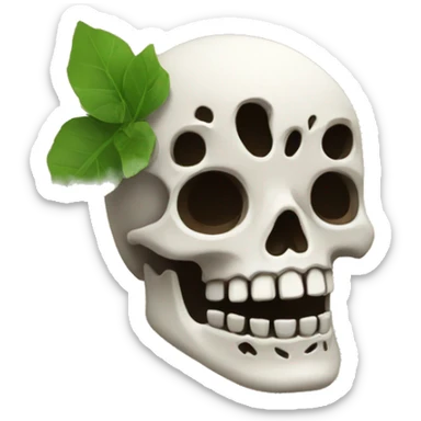 Calavera enfadada sticker