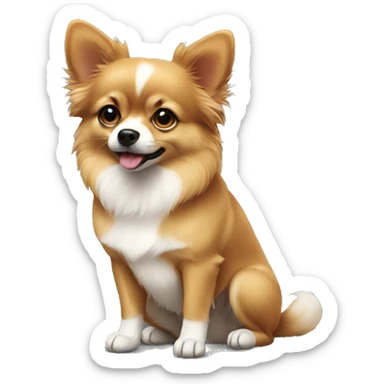 Pomchi sitting down sticker