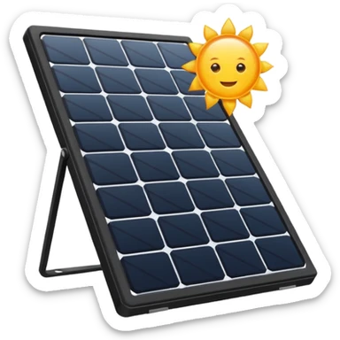 solar panel only sticker