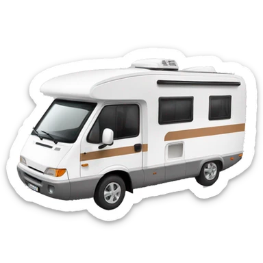 Hymer Campingcar alkoven white  sticker