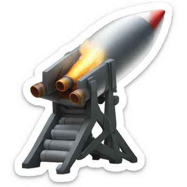 Cannon rocket  sticker