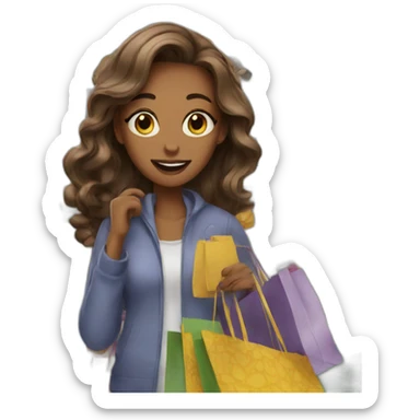 shopaholic sticker