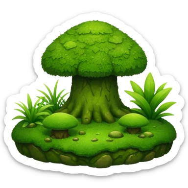 moss garden sticker