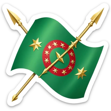 circassian flag sticker