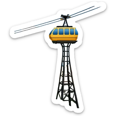 teleferico barcelona sticker