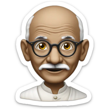 Gandhi is a Fun House contestant with Pat Sharpe sticker