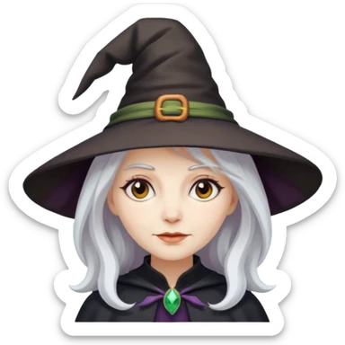 Banshee White witche sticker