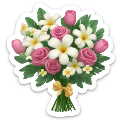 a luxury flower bouquet  sticker