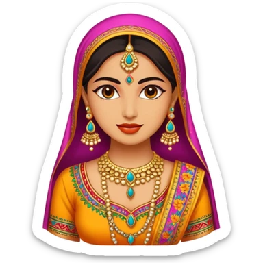 Desi look  sticker