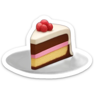 Slice of cake sticker