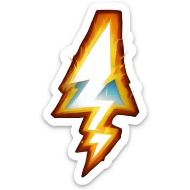 Lightning fire sticker