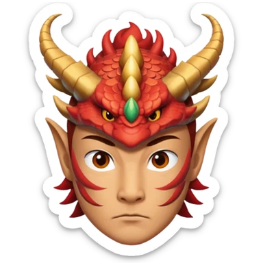 Dai (dragon quest) forehead dragon symbol sticker