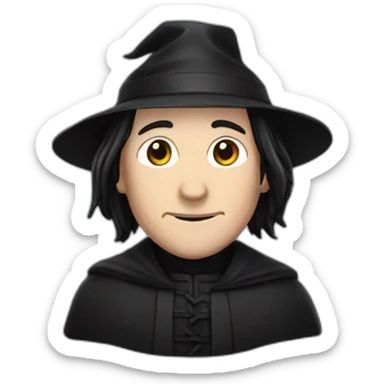 snape with cap that says best uncle sticker