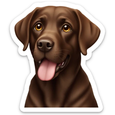 Labrador chocolat  sticker