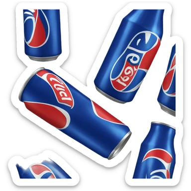 black pepsi can sticker