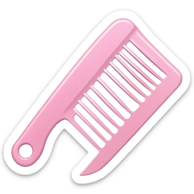 pastel pink comb sticker