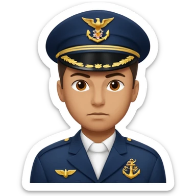 serious fighter of the navy sticker