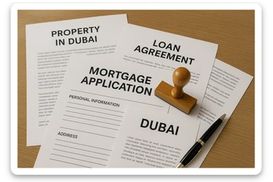 Documents for a mortgage in Dubai sticker