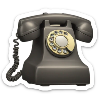 Old School telephone sticker
