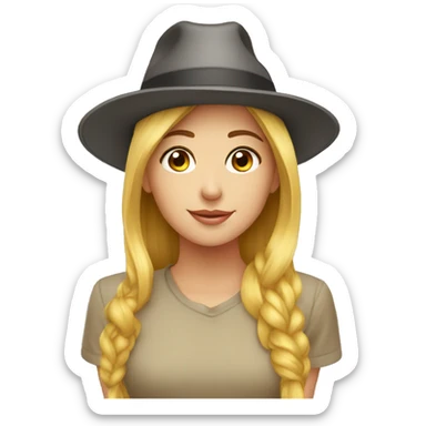 Hats off to a best female friend  sticker