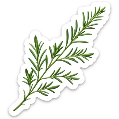 ultra realistic rosemary sticker