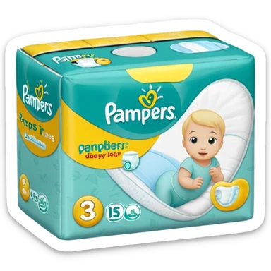 pampers tape diaper sticker