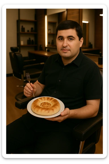 birinchidagi odamni yuziga 2 rasmdagi odamga uzidak qilib chizib bergin xuddu shunday non yen utirganini sticker