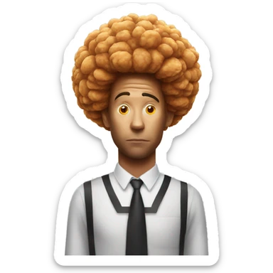 hypnotized by kfc chicken sticker