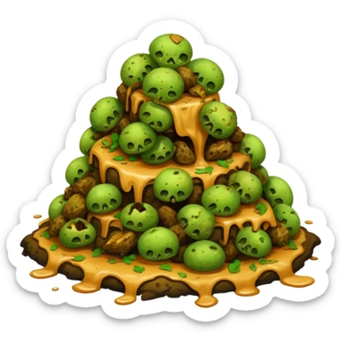 simple rotten food, no faces, no people sticker