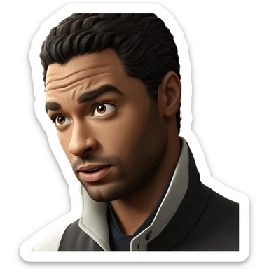 realistic portrait of a man sticker