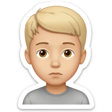 thinking boy emoji sticker