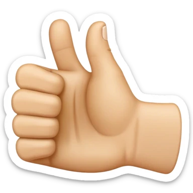 can you generate me an image of the thumbs up emoji but without the thumb finger sticker