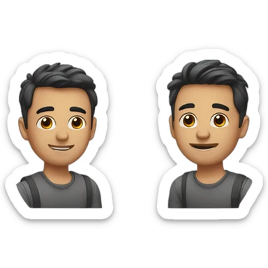 two guys in love sticker