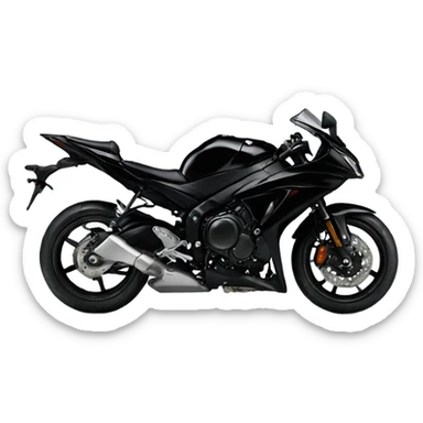 black bike yamaha sticker