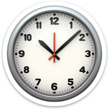 6:45 minutes in the clock sticker