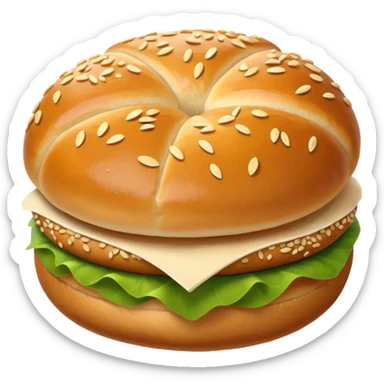 without patty or veg, just bread bun sticker