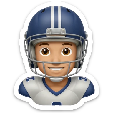american football player sticker
