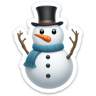 snowman sticker