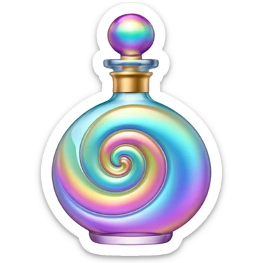 fun shaped perfume bottle sticker