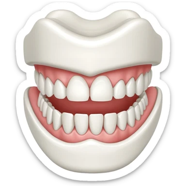 prosthetic denture  sticker
