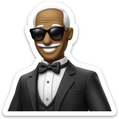 monopoly man celebrating in sunglasses  sticker