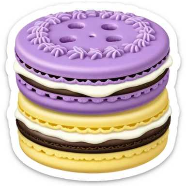 two pastel oreos sticker