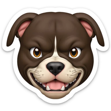 Pitbull mean sticker