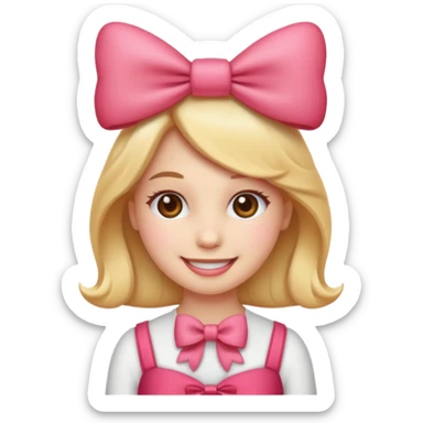 Emoji coquette sticker